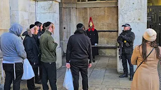 POLICE intervene as they DISRESPECTED THE KING'S GUARD at Horse Guards!