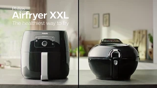 Less Fat with Philips XXL Airfryer vs. Rotating Arm Competitor