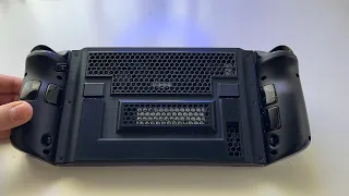 Custom 3D printed back cover plate for Lenovo Legion Go with storage space for SSD 2280