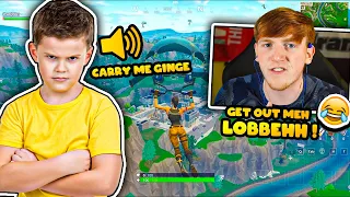 ANGRY GINGE PLAYS FORTNITE WITH ANGRY LITTLE FAN