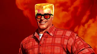 Duke Nukem scratches his balls