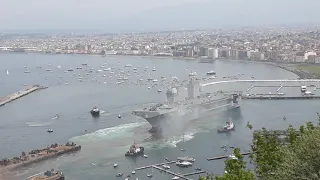 Varo nave militare Trieste dal Porto Fincantieri di Castellammare di Stabia