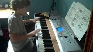 10 year old plays piano, harmonica, and sings Piano Man