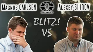 Magnus Carlsen vs Alexei Shirov / Blitz / 2018 /