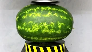 EXPERIMENT HYDRAULIC PRESS 100 TON vs WATERMELON!