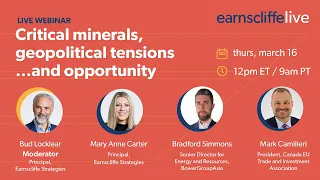 EarnscliffeLive: Critical minerals, geopolitical tensions ... and opportunity
