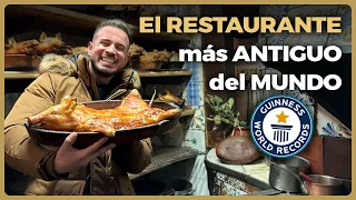 el RESTAURANTE más ANTIGUO del MUNDO está en MADRID - RECORD GUINNESS