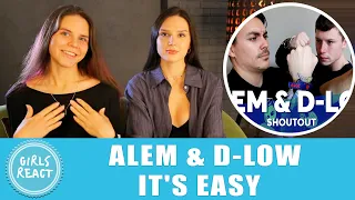 Girls React. ALEM & D-LOW | It's Easy. React to beatbox.