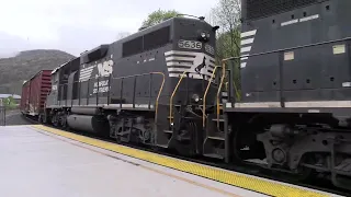 4/27/24 [4K] NS C42 with 3 EMD GP38-2 at Tryone PA #shorts #short #video #viral #shortvideo #youtube