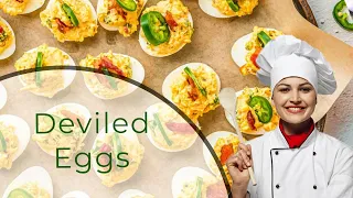 Fully Loaded Devilled Eggs Recipes | Appetizer Recipes | rosa recipes