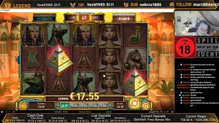 20 Minutes Legacy of Egypt free Spins with 0,85€ left!