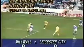 Millwall 0, Leicester City 0. March 6th 1994. The Return of Terry Hurlock