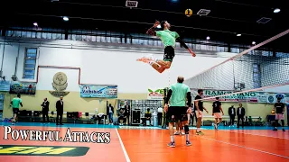 Powerful Pipe Attacks | Best Volleyball Spikes (HD)