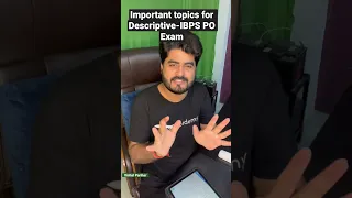 How to prepare for Descriptive? Aim IBPS PO EXAM🔥 by Vishal Parihar