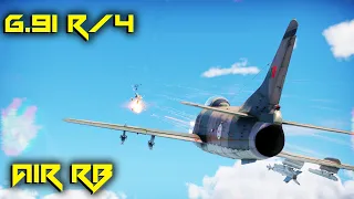 War Thunder G91 R4 Premium Italian Missile Spammer | Air Realistic Gameplay