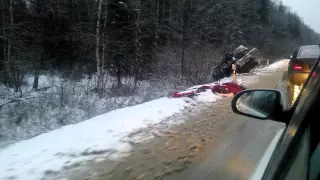 Страшная авария по Родниковской трассе 18.12.2014г.!