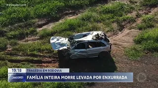 TRAGÉDIA EM RODOVIA: FAMÍLIA INTEIRA MORRE LEVADA POR ENXURRADA