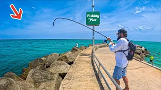 World's BEST Fishing Pier Was Loaded! *NEW PB*