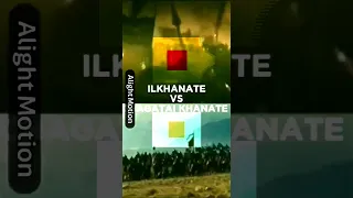 Chagatai Khanate vs Illkhante battle #shorts #history
