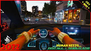 HOW TO INSTALL "HUMAN NEEDS" FOR BEGINNERS (2022) | GTAV REAL LIFE MODS