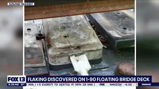 Flaking discovered on I-90 floating bridge deck