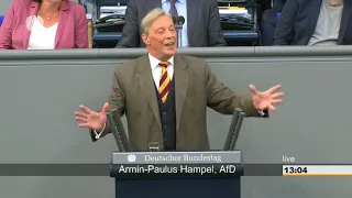 AfD:  Armin-Paulus Hampel, zu: Auswärtiges Amt -  im Bundestag am 04.07.18