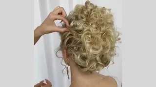 Wedding Hairstyle for curly hair updo by Kell Grace @kellgrace