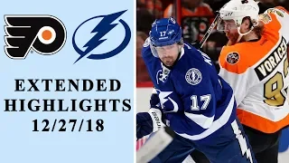 Philadelphia Flyers vs. Tampa Bay Lightning | EXTENDED HIGHLIGHTS | 12/27/18 | NHL on NBC