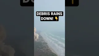 HUGE debris from Starship launch lands in the ocean!