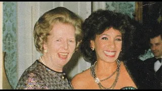 Dame Shirley Bassey attends Margaret Thatcher's 80th. birthday -2005-