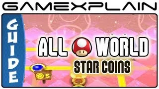 New Super Mario Bros. 2:  Mushroom World Star Coins (All 21!) Guide & Walkthrough