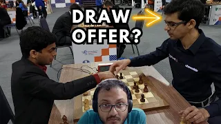 Why did Anish Giri offer a draw? | Nihal Sarin vs Giri | World Blitz 2022 | Commentary by Sagar