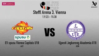 Bauer Elite Cup U18 Game#1 EV spusu Vienna Capitals vs Ujpesti Jegkorong Akademia