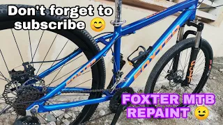 FOXTER MTB REPAINT🌈 RESTORATION  #JRBPAINTWORX 🔥 Don't forget to subscribe 😉