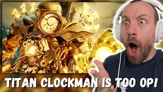 TITAN CLOCKMAN IS TOO OP! skibidi toilet multiverse 031 (REACTION!!!)