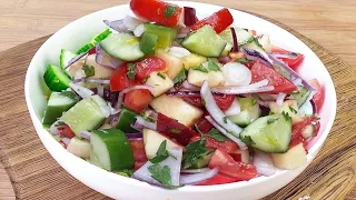 Eat this cucumber salad for dinner every day and lose 6 kilograms in a week!/#yummy#recipes #healthy