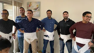 Funny baby Shower Game for men | Baby Shower Game| make a diaper out of Toilet paper| diaper game