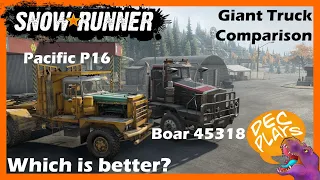 Which is better: Pacific P16 or Boar 45318 - Snowrunner