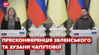 Брифінг президентів України та Словаччини
