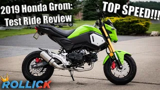 2019 Honda Grom Test Ride Review [Top Speed]