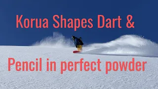 KORUA Shapes Dart & Pencil | Powder shredding | Kaunertaler Gletscher 2022 | GoPro 8 / 7