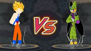 Gomu SSJ2 VS Kell - Stickman Warriors