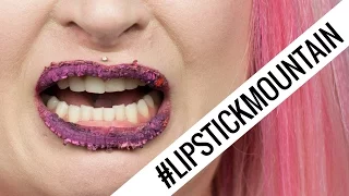 100 WARSTW POMADEK #lipstickmountain challenge ♡ Red Lipstick Monster ♡