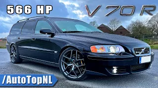 566HP VOLVO V70R *304KM/H* REVIEW on AUTOBAHN by AutoTopNL