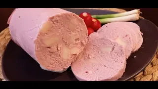 Pileći parizer sa kačkavaljem  / homemade salami without emulsifier
