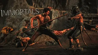 عبد بيلاقي سلاح في كهف بيقتل بيه جيش كامل | ملخص فيلم immortals