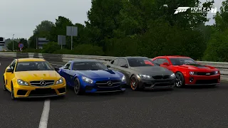 Forza 7 Drag race: BMW M4 GTS vs Camaro ZL1 '12 vs Mercedes-AMG GTS vs Mercedes C63 AMG Black Series