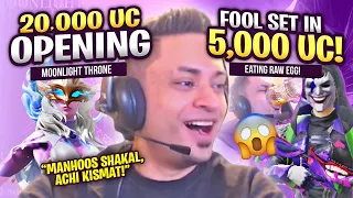 5000 UC JOKER SET AAGYA 😲🔥- 20,000 UC MOONLIGHT THRONE OPENING - PUBG Mobile Pakistan