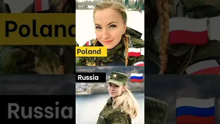 Which Female Army Passionate Look Poland vs Russia 🇷🇺🇵🇱