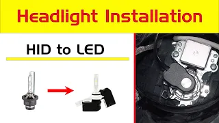 Change 2004-2009 Toyota Prius HID Headlight Replacement to LED Install